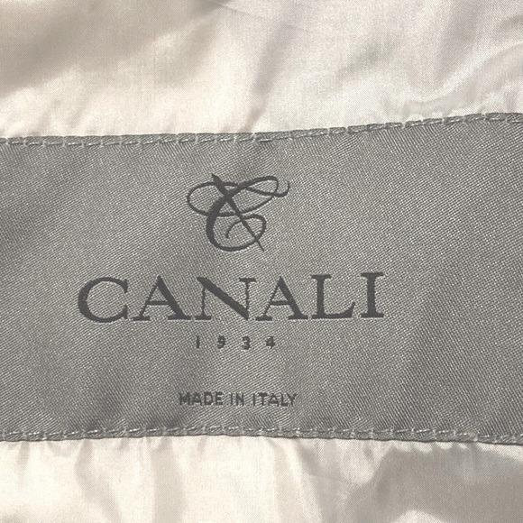 NWT Canali 1934 Gray Impeccabile Wool Zip Front Windbreaker/Hoodie EU 56 - US 46 - Picture 9 of 15